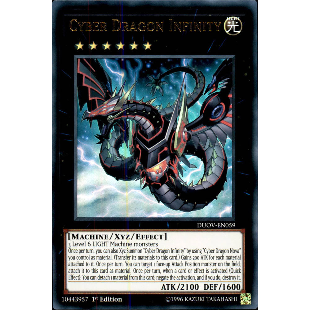 Cyber Dragon Infinity (alternate art) DUOV-EN059 Yu-Gi-Oh! Card from the Duel Overload Set