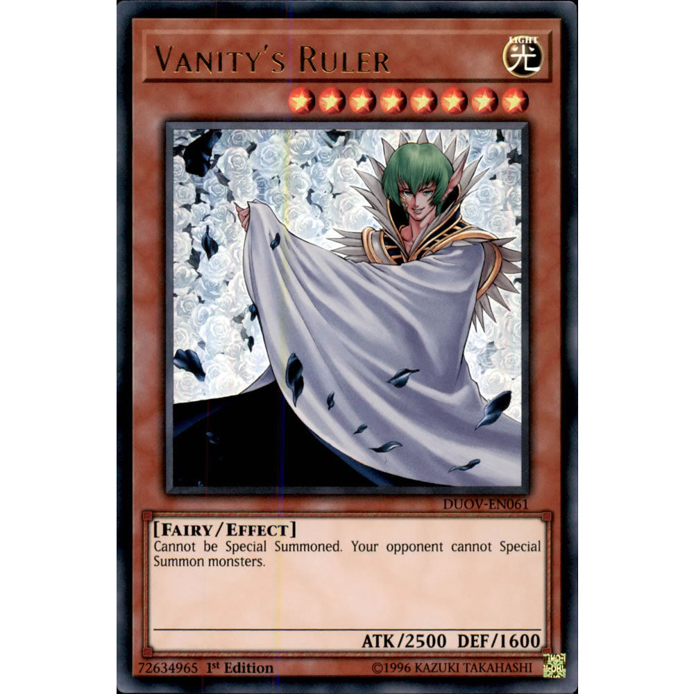 Vanity's Ruler DUOV-EN061 Yu-Gi-Oh! Card from the Duel Overload Set