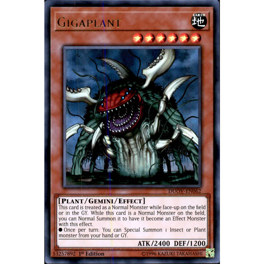 Gigaplant DUOV-EN062 Yu-Gi-Oh! Card from the Duel Overload Set