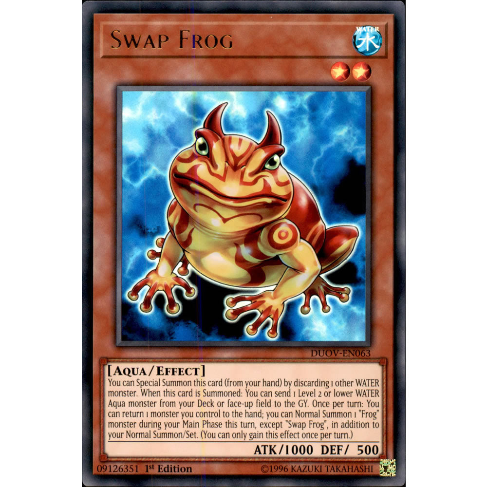Swap Frog DUOV-EN063 Yu-Gi-Oh! Card from the Duel Overload Set