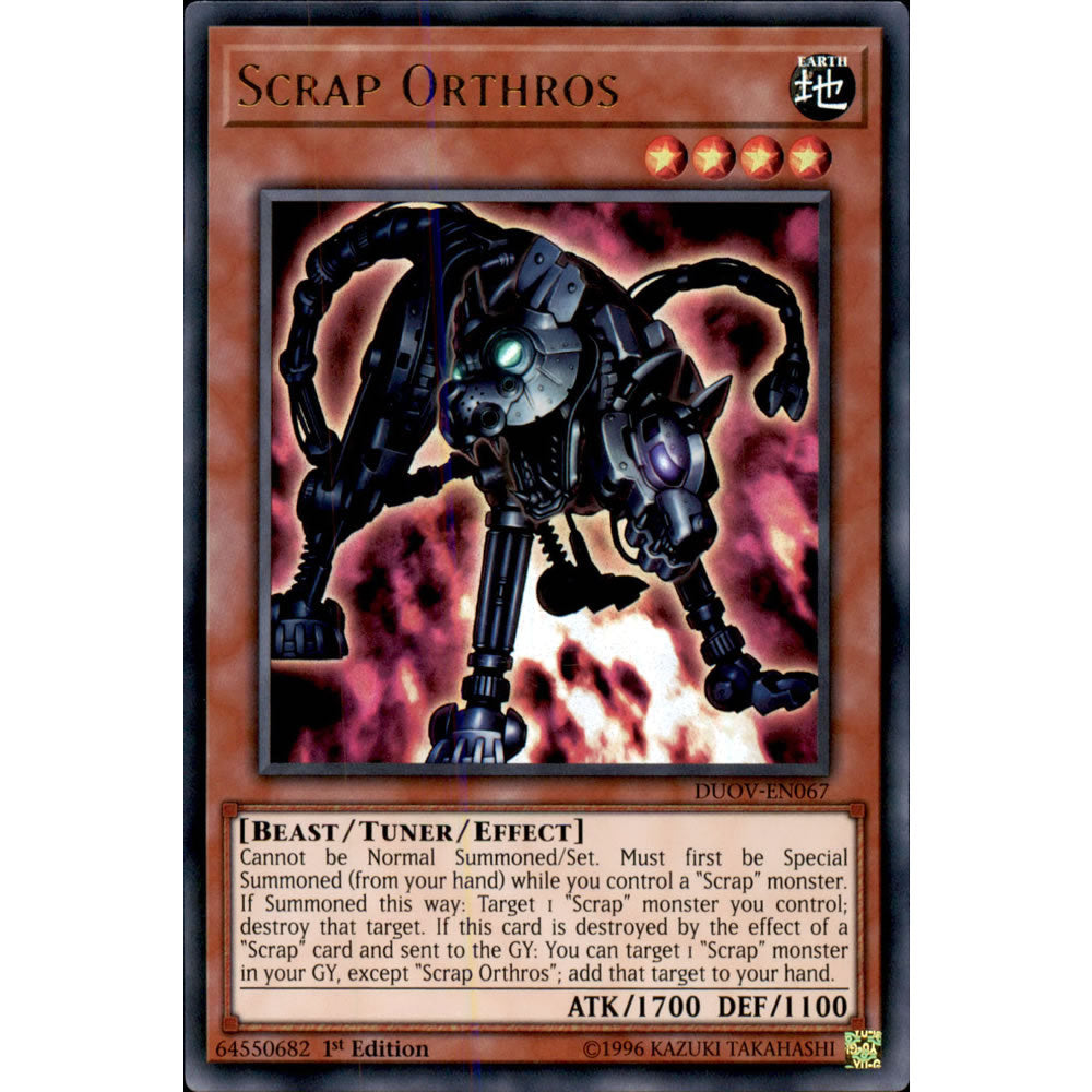 Scrap Orthros DUOV-EN067 Yu-Gi-Oh! Card from the Duel Overload Set