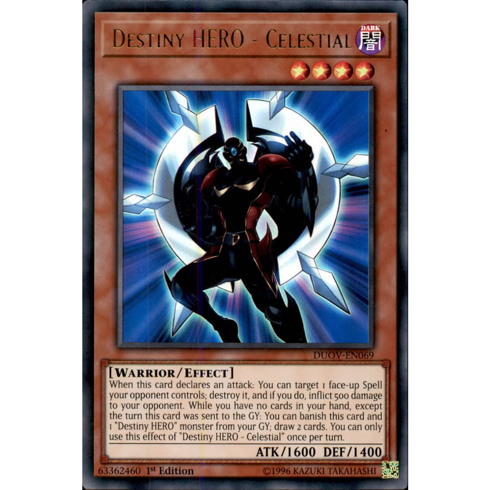 Destiny HERO - Celestial DUOV-EN069 Yu-Gi-Oh! Card from the Duel Overload Set