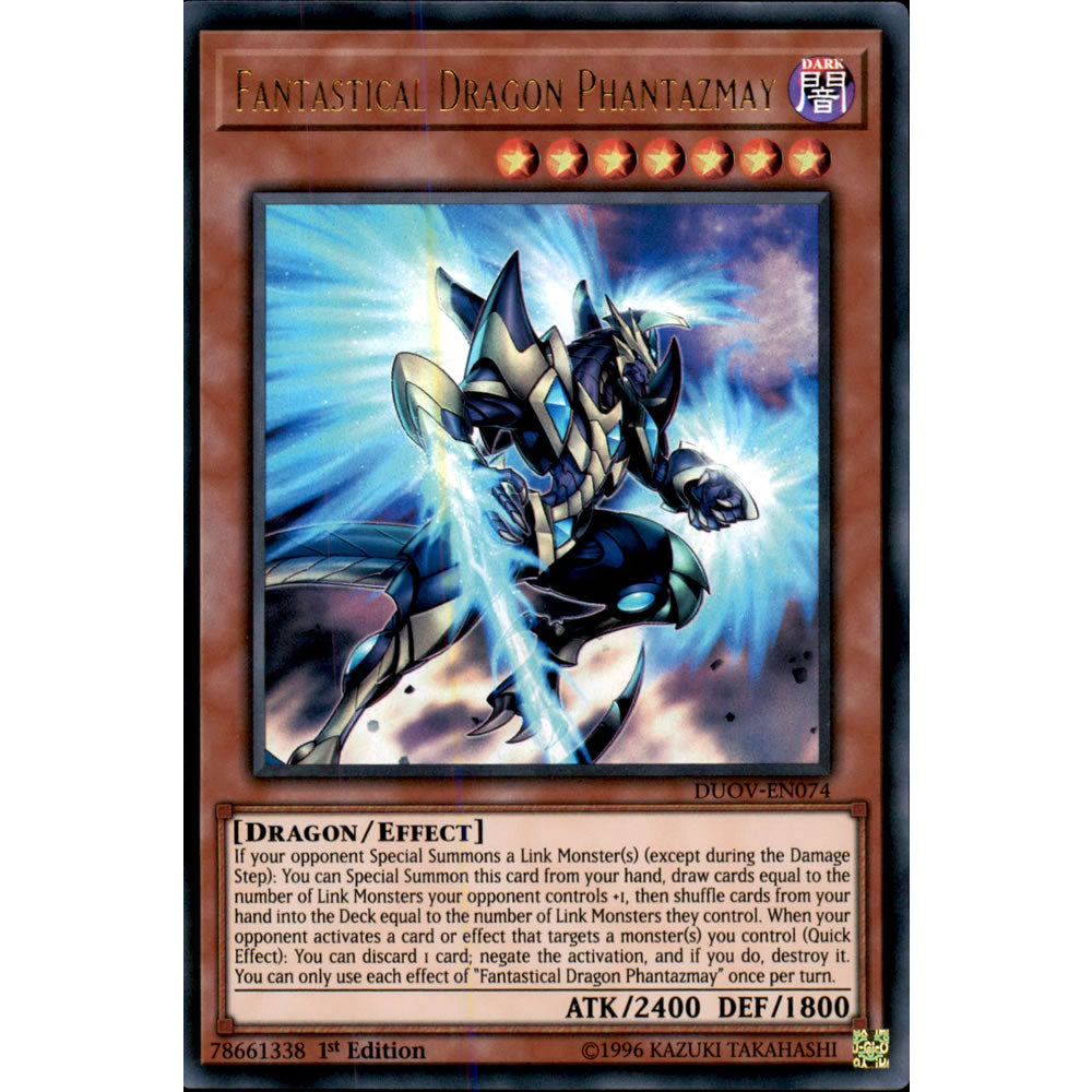 Fantastical Dragon Phantazmay DUOV-EN074 Yu-Gi-Oh! Card from the Duel Overload Set