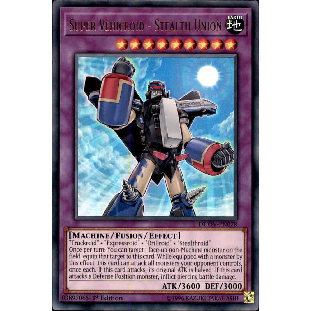 Super Vehicroid - Stealth Union DUOV-EN078 Yu-Gi-Oh! Card from the Duel Overload Set