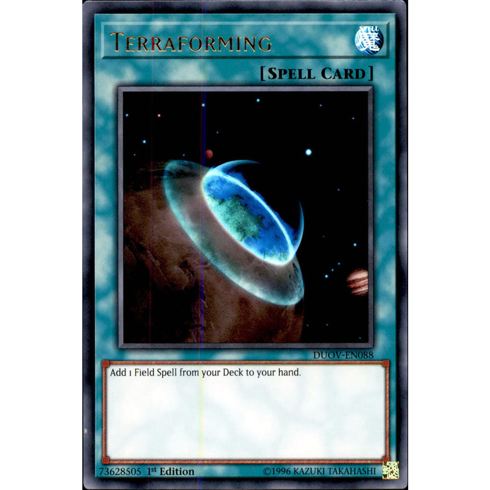 Terraforming DUOV-EN088 Yu-Gi-Oh! Card from the Duel Overload Set