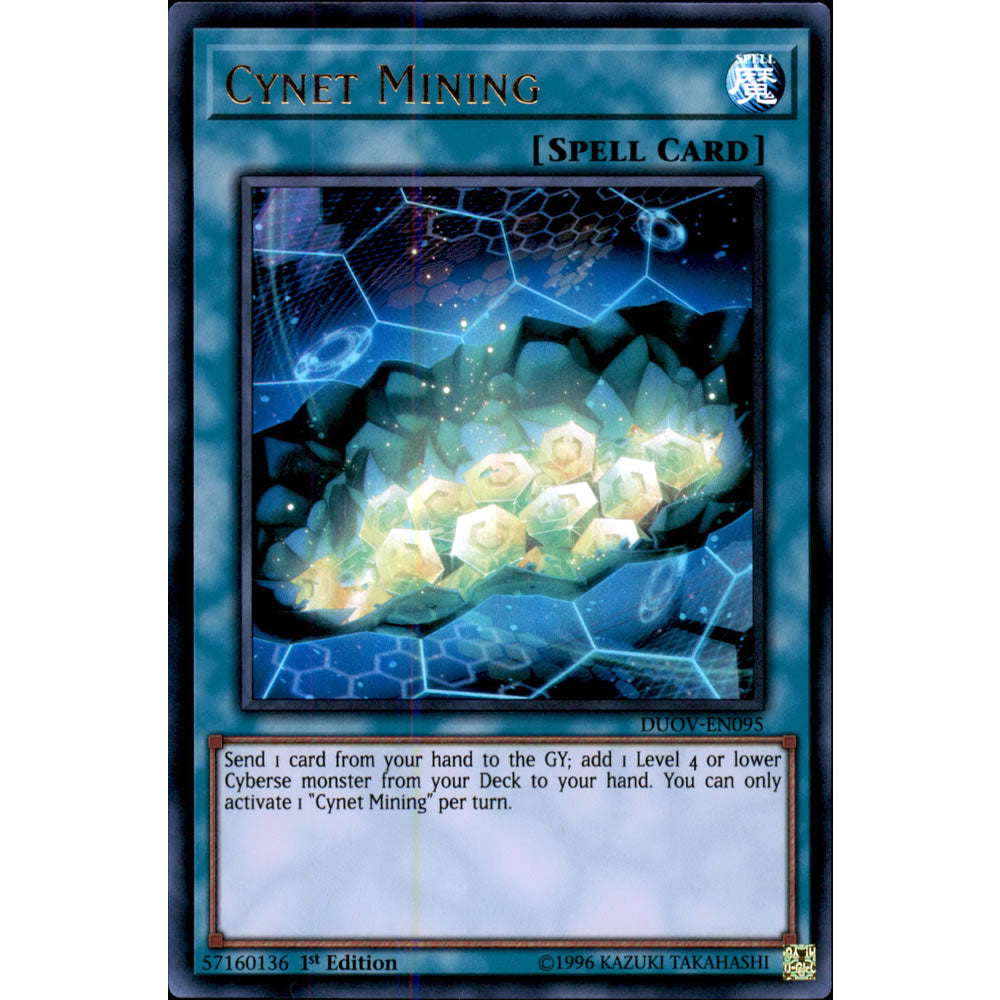 Cynet Mining DUOV-EN095 Yu-Gi-Oh! Card from the Duel Overload Set