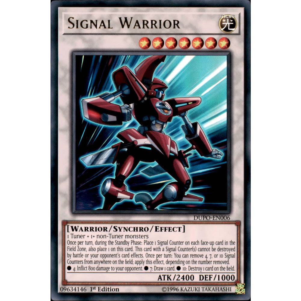 Signal Warrior DUPO-EN006 Yu-Gi-Oh! Card from the Duel Power Set