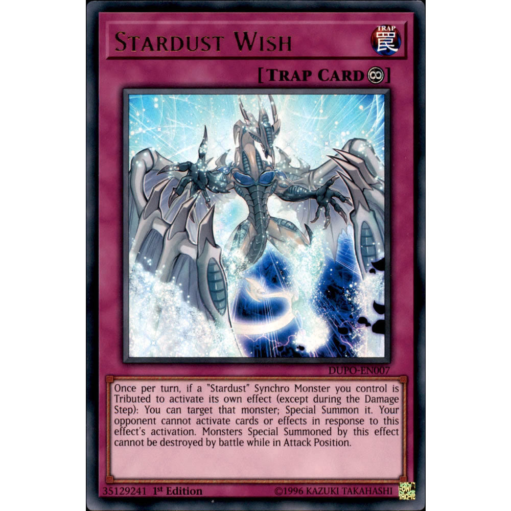 Stardust Wish DUPO-EN007 Yu-Gi-Oh! Card from the Duel Power Set