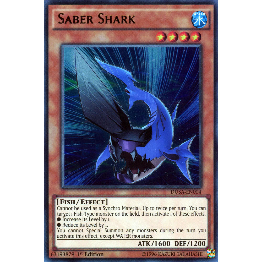 Saber Shark DUSA-EN004 Yu-Gi-Oh! Card from the Duelist Saga Set