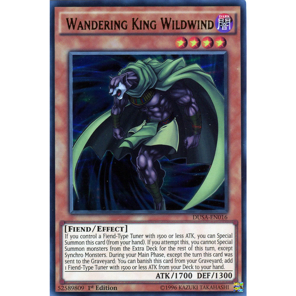 Wandering King Wildwind DUSA-EN016 Yu-Gi-Oh! Card from the Duelist Saga Set