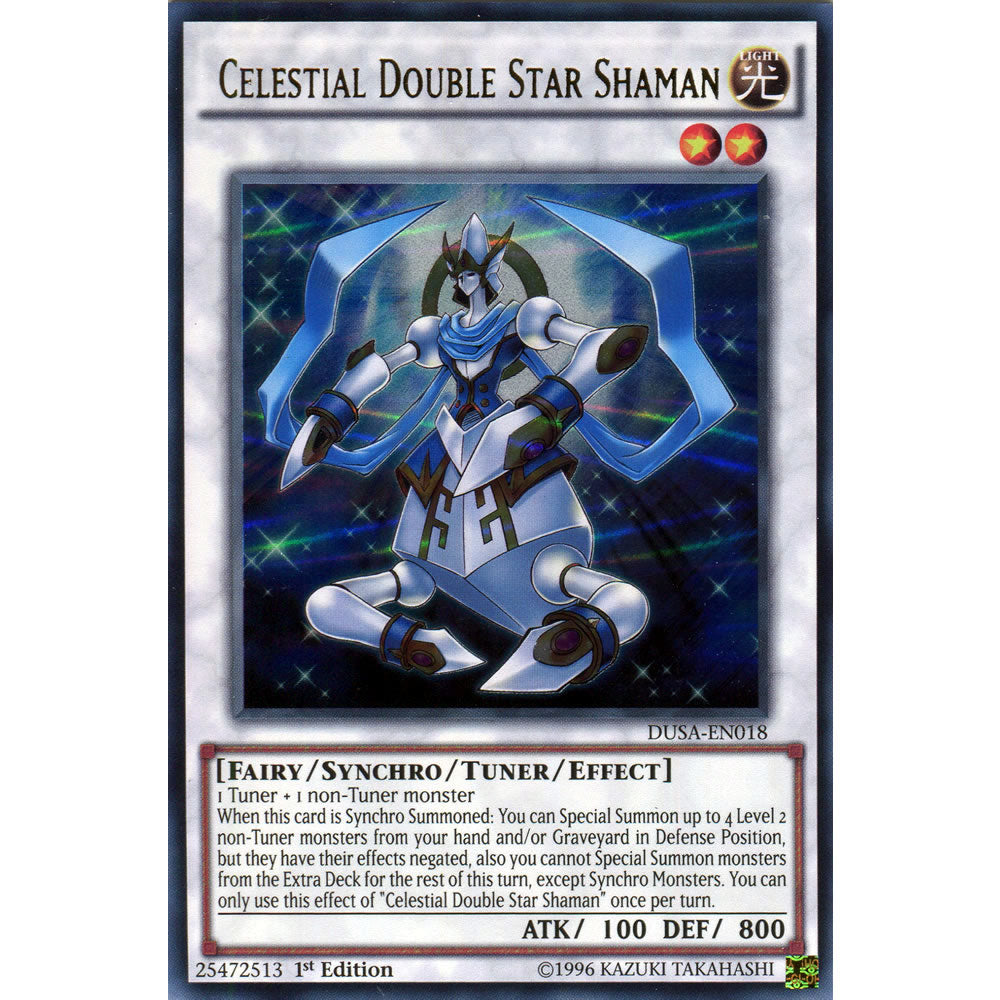 Celestial Double Star Shaman DUSA-EN018 Yu-Gi-Oh! Card from the Duelist Saga Set