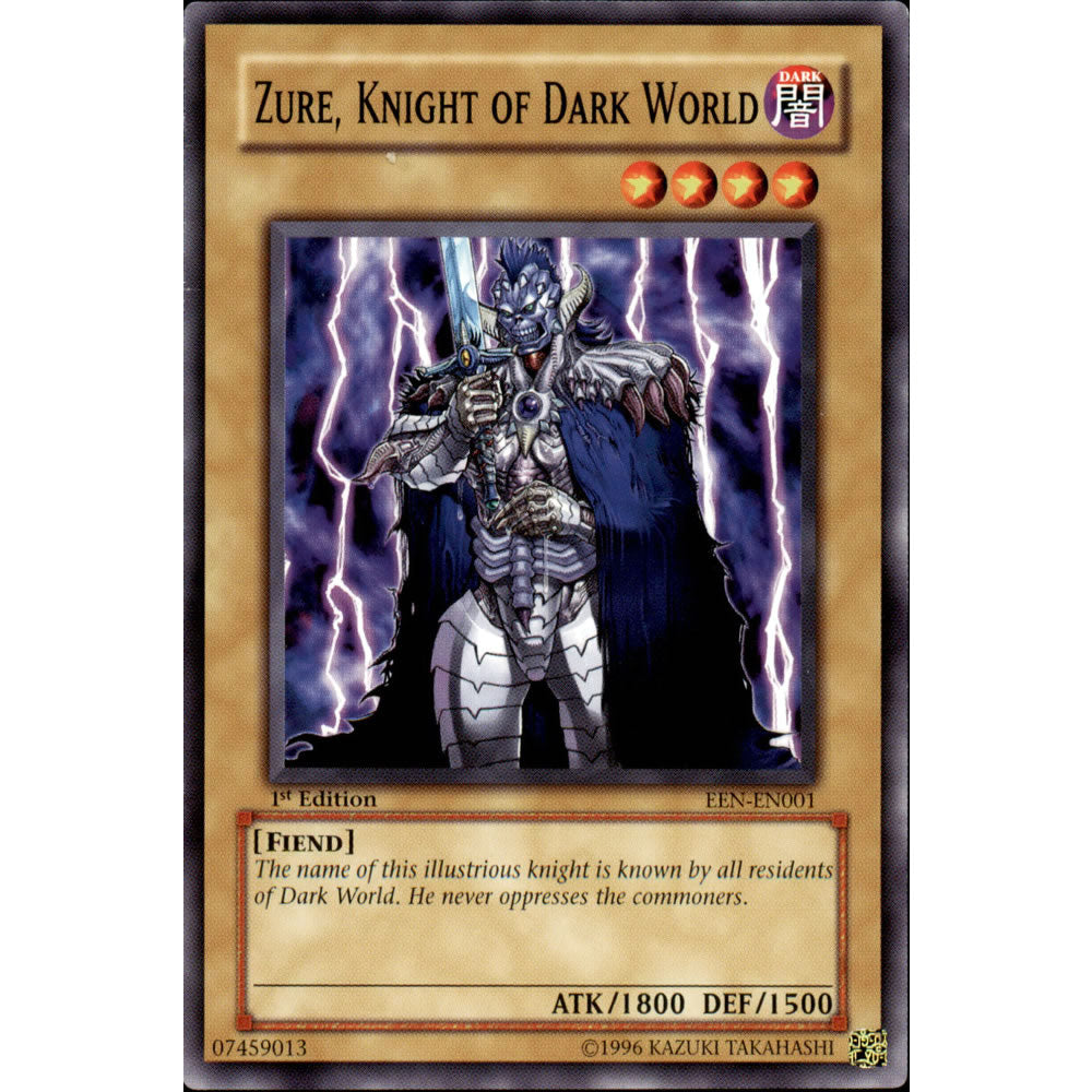 Zure, Knight of Dark World EEN-001 Yu-Gi-Oh! Card from the Elemental Energy Set