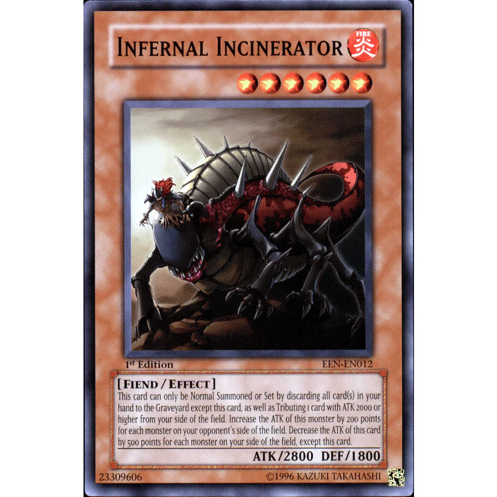 Infernal Incinerator EEN-012 Yu-Gi-Oh! Card from the Elemental Energy Set