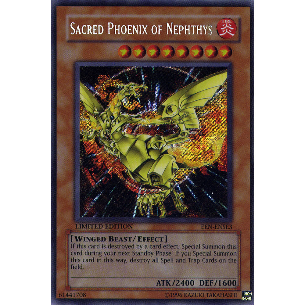 Sacred Phoenix of Nephthys EEN-ENSE3 Yu-Gi-Oh! Card from the Elemental Energy Special Edition Set