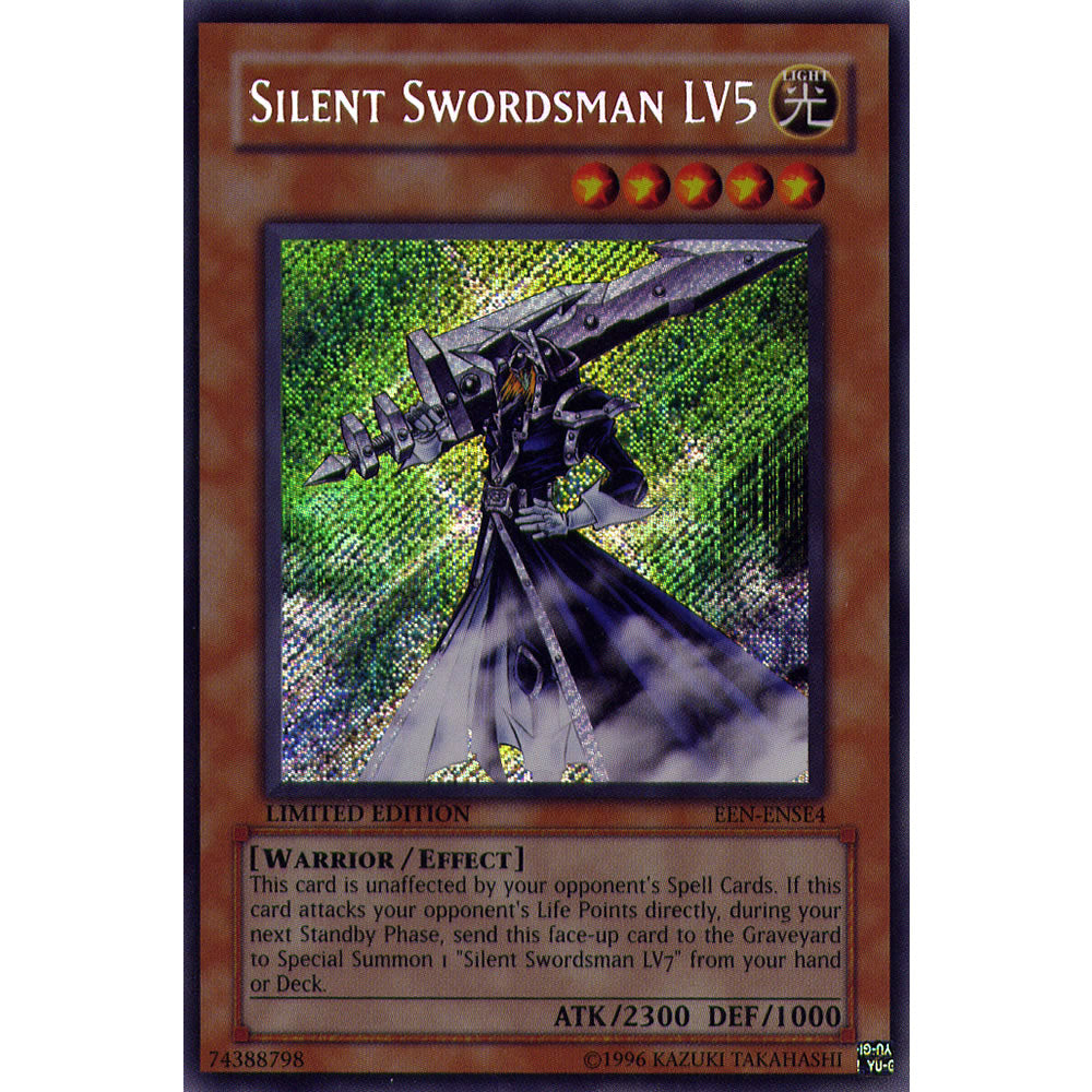 Silent Swordsman LV5 EEN-ENSE4 Yu-Gi-Oh! Card from the Elemental Energy Special Edition Set