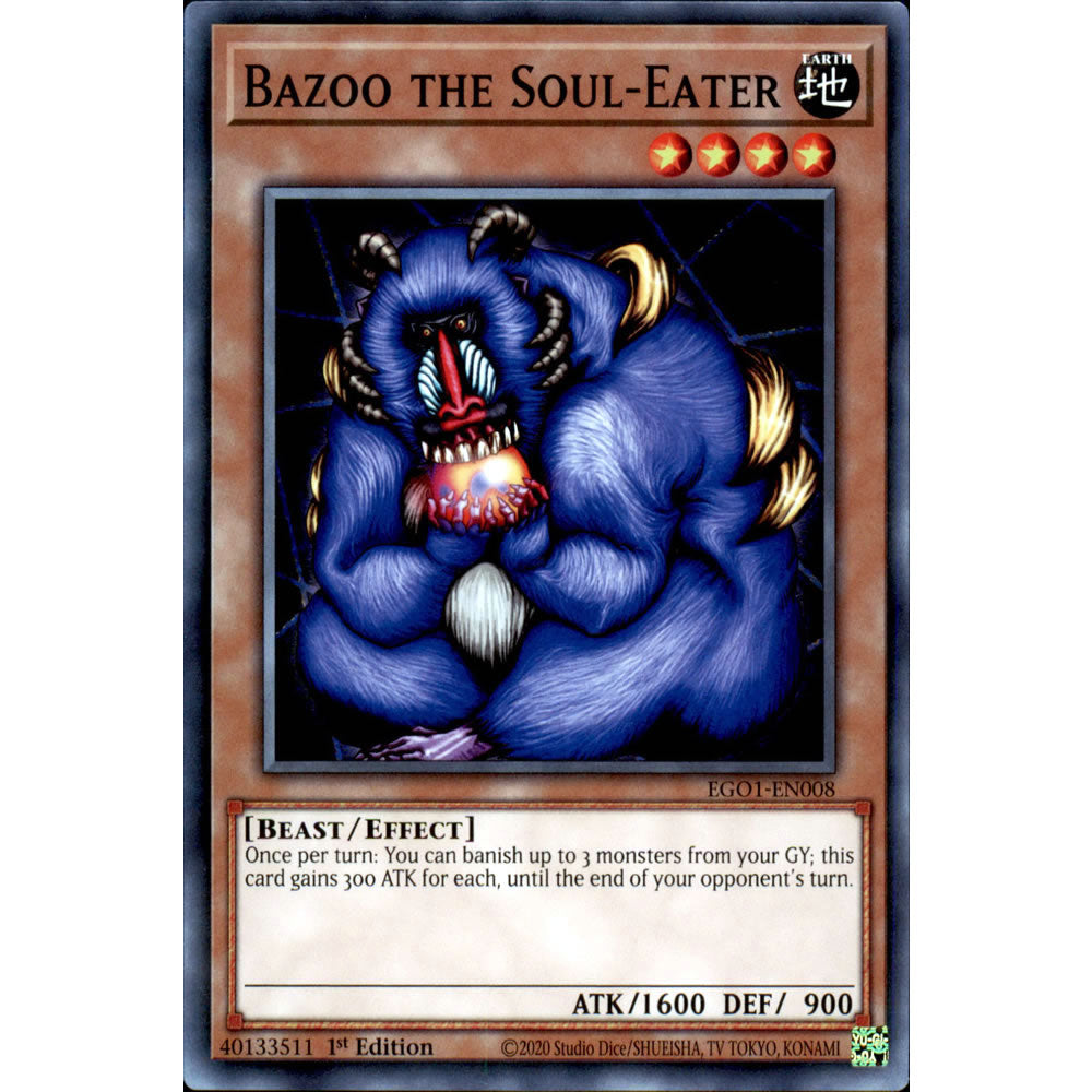 Bazoo the Soul-Eater EGO1-EN008 Yu-Gi-Oh! Card from the Egyptian God Deck: Obelisk the Tormentor Set