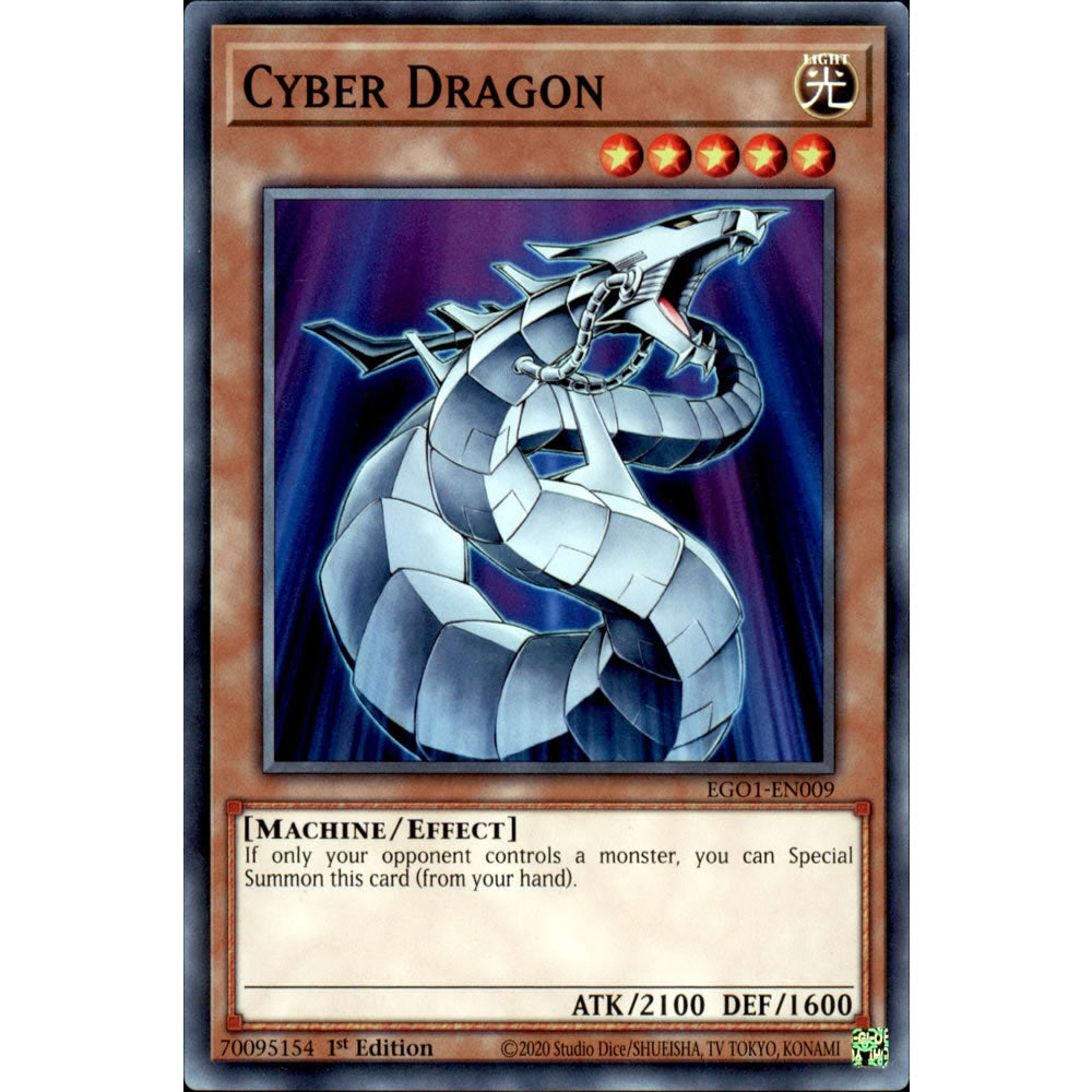 Cyber Dragon EGO1-EN009 Yu-Gi-Oh! Card from the Egyptian God Deck: Obelisk the Tormentor Set