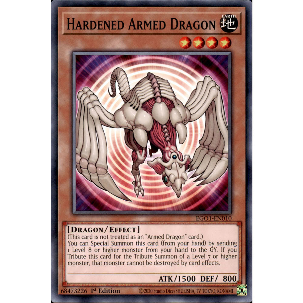 Hardened Armed Dragon EGO1-EN010 Yu-Gi-Oh! Card from the Egyptian God Deck: Obelisk the Tormentor Set
