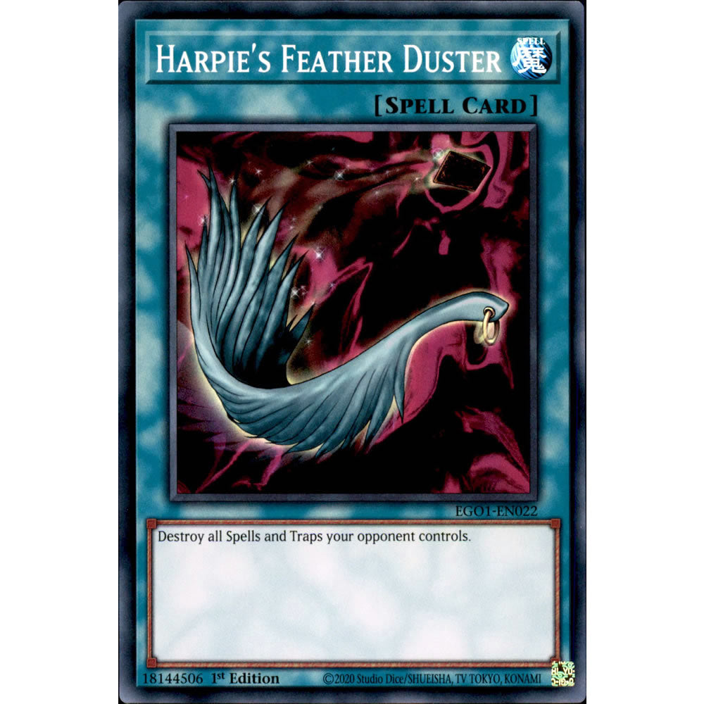 Harpie's Feather Duster EGO1-EN022 Yu-Gi-Oh! Card from the Egyptian God Deck: Obelisk the Tormentor Set