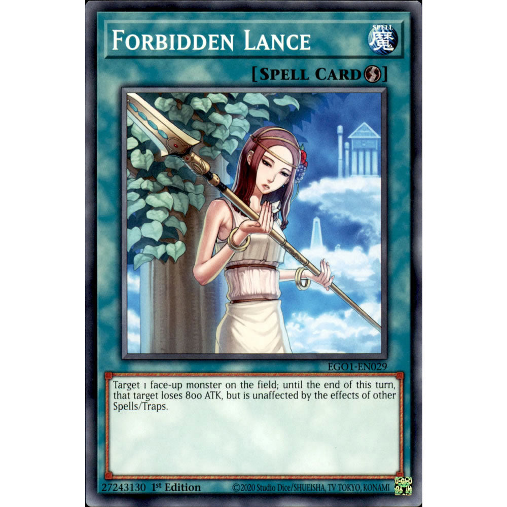 Forbidden Lance EGO1-EN029 Yu-Gi-Oh! Card from the Egyptian God Deck: Obelisk the Tormentor Set