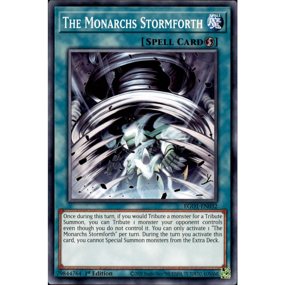 The Monarchs Stormforth EGO1-EN032 Yu-Gi-Oh! Card from the Egyptian God Deck: Obelisk the Tormentor Set