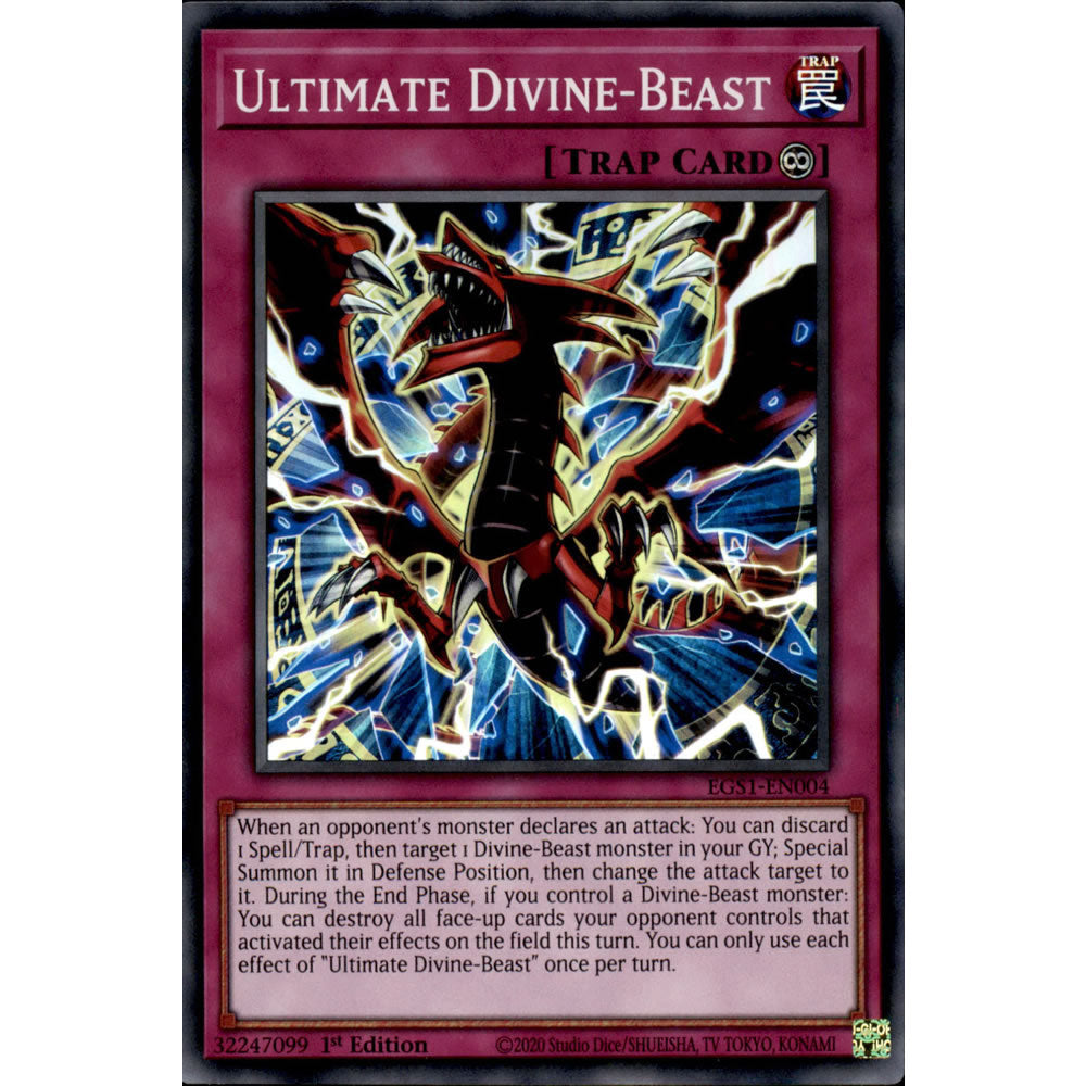 Ultimate Divine-Beast EGS1-EN004 Yu-Gi-Oh! Card from the Egyptian God Deck: Slifer the Sky Dragon Set