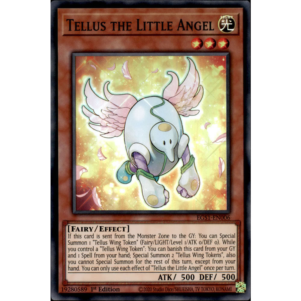 Tellus the Little Angel EGS1-EN006 Yu-Gi-Oh! Card from the Egyptian God Deck: Slifer the Sky Dragon Set