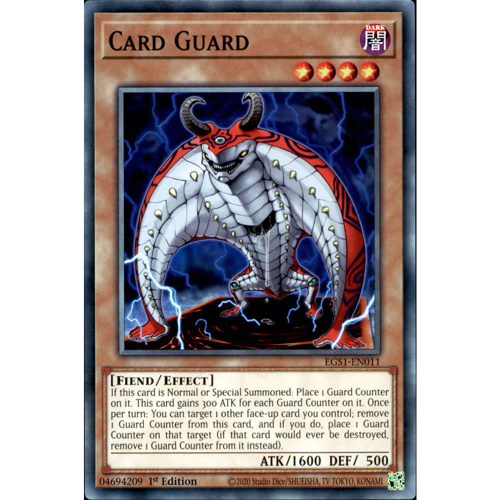 Card Guard EGS1-EN011 Yu-Gi-Oh! Card from the Egyptian God Deck: Slifer the Sky Dragon Set