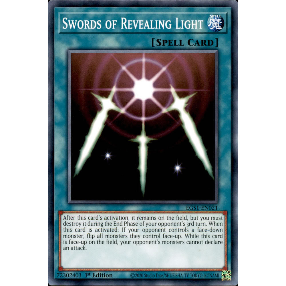 Swords of Revealing Light EGS1-EN021 Yu-Gi-Oh! Card from the Egyptian God Deck: Slifer the Sky Dragon Set