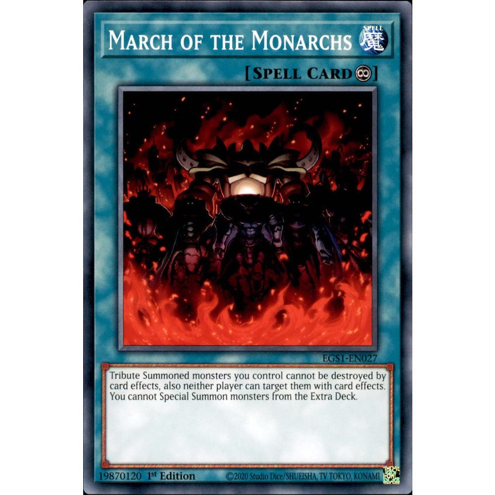 March of the Monarchs EGS1-EN027 Yu-Gi-Oh! Card from the Egyptian God Deck: Slifer the Sky Dragon Set