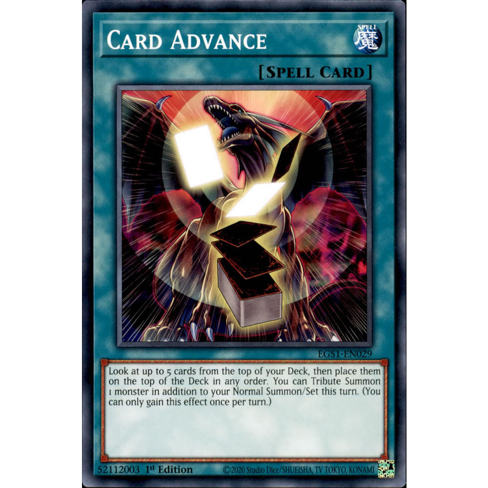 Card Advance EGS1-EN029 Yu-Gi-Oh! Card from the Egyptian God Deck: Slifer the Sky Dragon Set