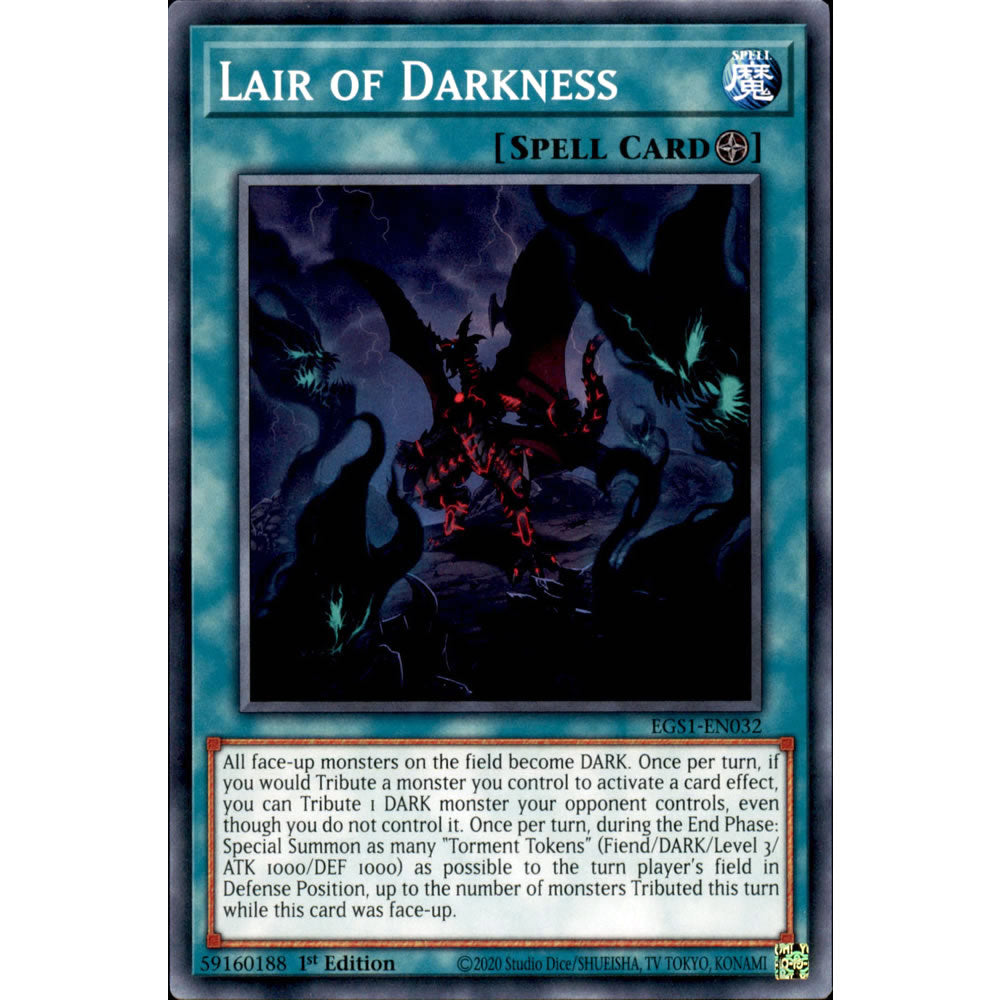 Lair of Darkness EGS1-EN032 Yu-Gi-Oh! Card from the Egyptian God Deck: Slifer the Sky Dragon Set