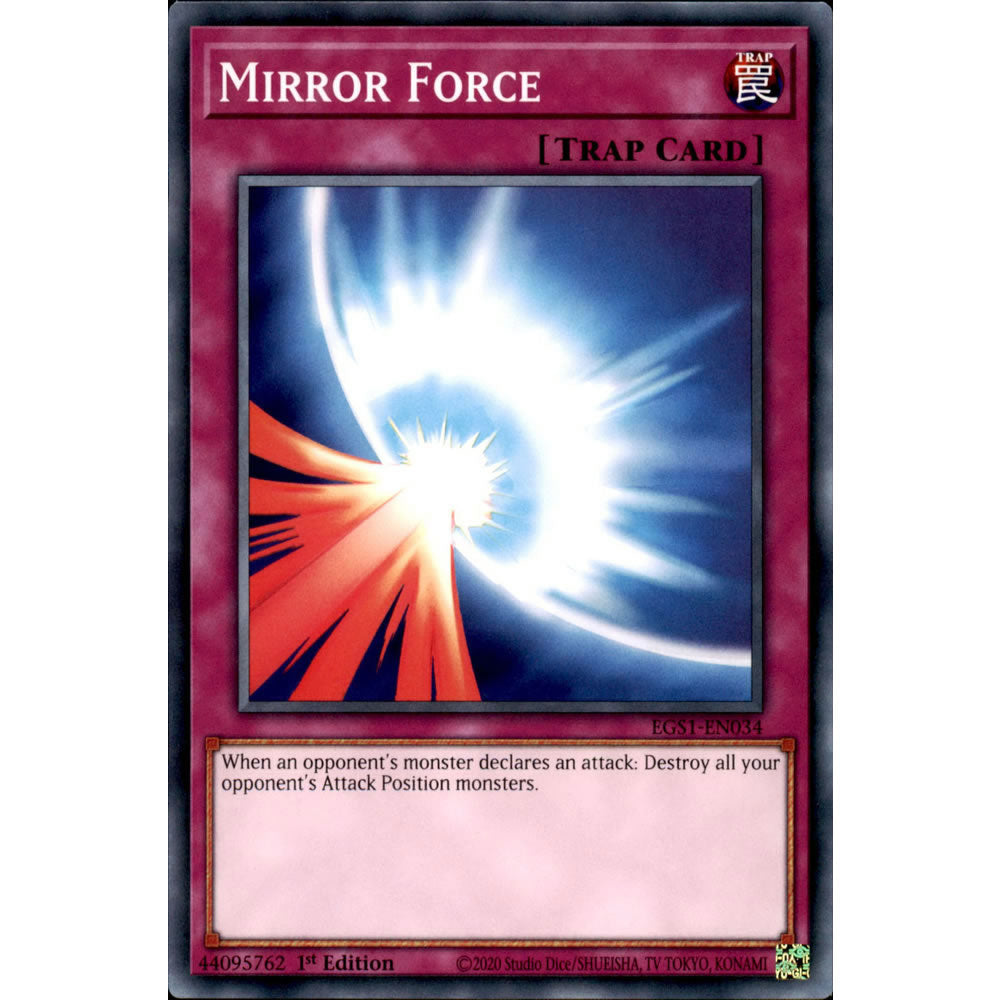 Mirror Force EGS1-EN034 Yu-Gi-Oh! Card from the Egyptian God Deck: Slifer the Sky Dragon Set