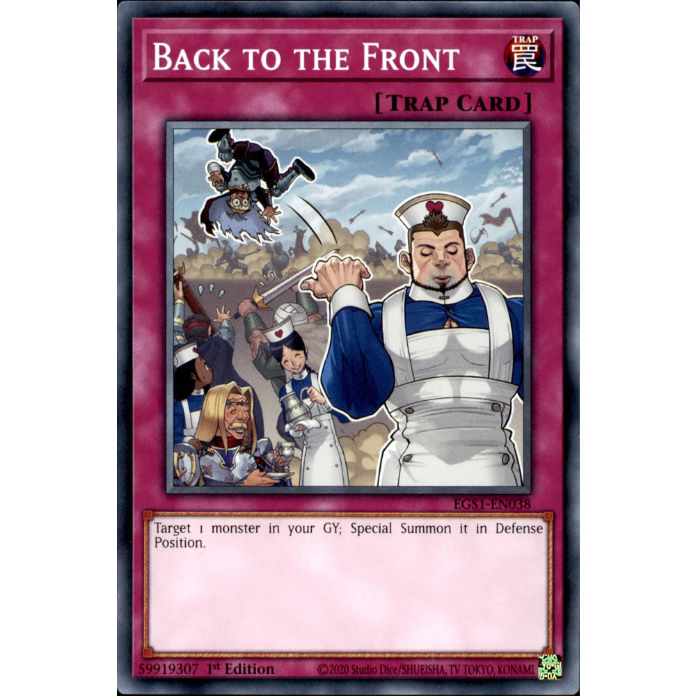 Back to the Front EGS1-EN038 Yu-Gi-Oh! Card from the Egyptian God Deck: Slifer the Sky Dragon Set