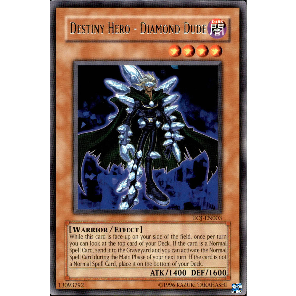 Destiny Hero - Diamond Dude EOJ-EN003 Yu-Gi-Oh! Card from the Enemy of Justice Set
