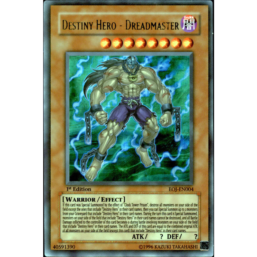 Destiny Hero - Dreadmaster EOJ-EN004 Yu-Gi-Oh! Card from the Enemy of Justice Set