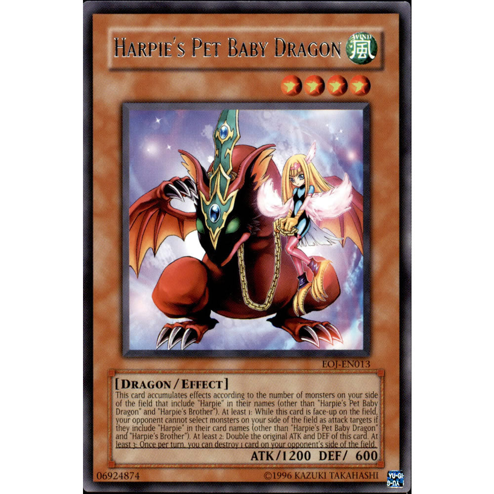 Harpie's Pet Baby Dragon EOJ-EN013 Yu-Gi-Oh! Card from the Enemy of Justice Set