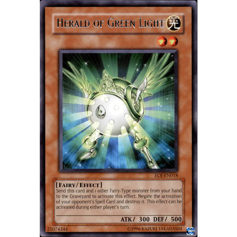 Herald of Green Light EOJ-EN018 Yu-Gi-Oh! Card from the Enemy of Justice Set