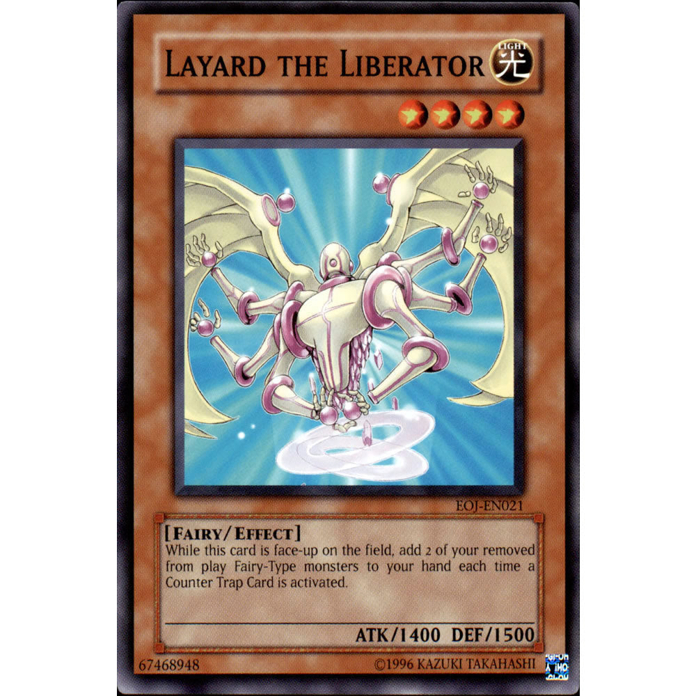 Layard the Liberator EOJ-EN021 Yu-Gi-Oh! Card from the Enemy of Justice Set