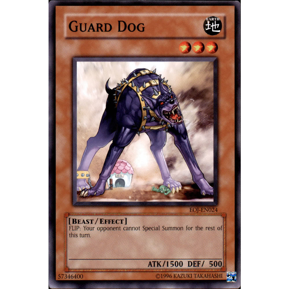 Guard Dog EOJ-EN024 Yu-Gi-Oh! Card from the Enemy of Justice Set