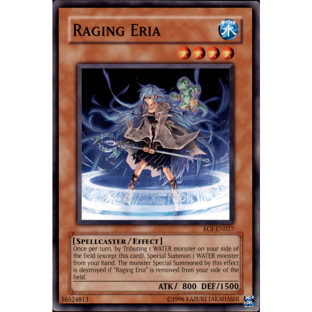 Raging Eria EOJ-EN027 Yu-Gi-Oh! Card from the Enemy of Justice Set