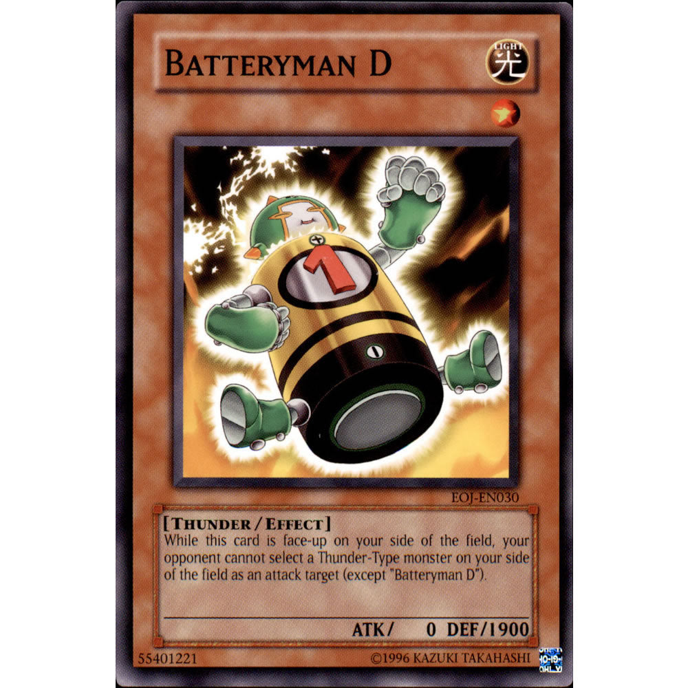 Batteryman D EOJ-EN030 Yu-Gi-Oh! Card from the Enemy of Justice Set