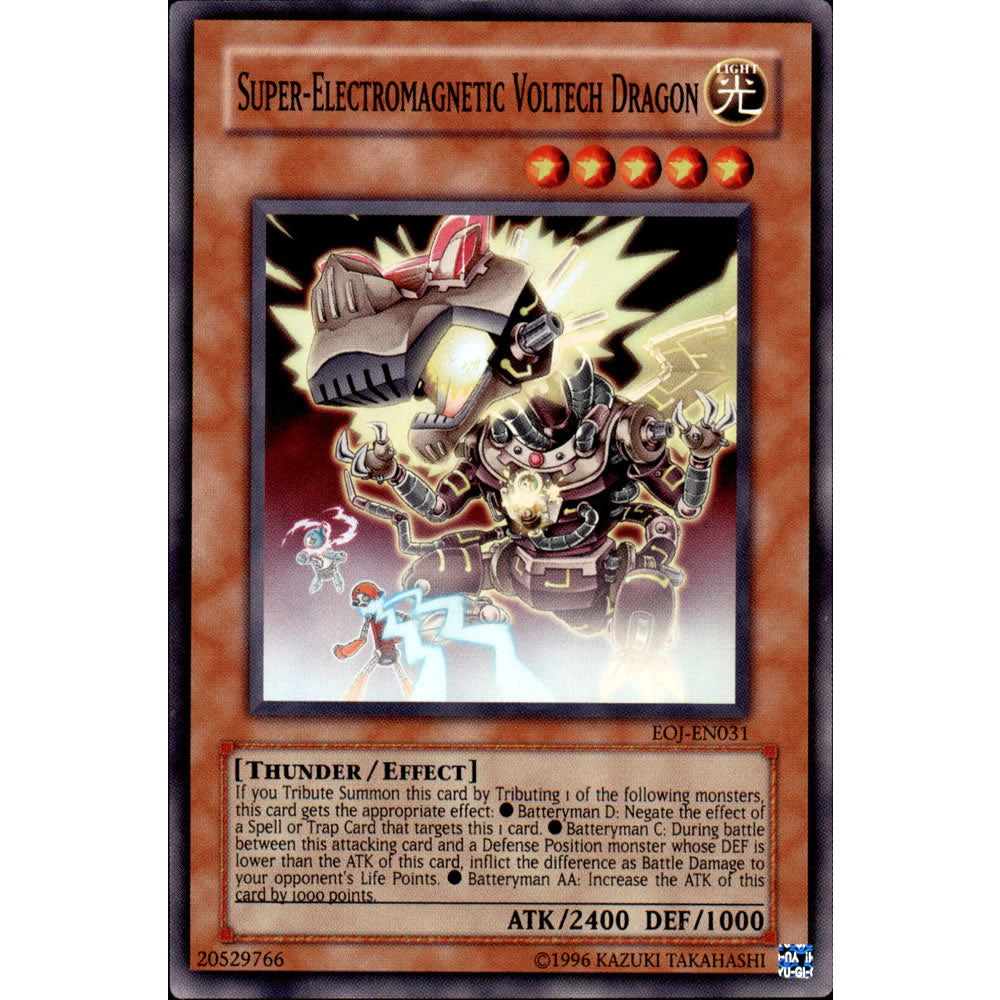 Super-Electromagnetic Voltech Dragon EOJ-EN031 Yu-Gi-Oh! Card from the Enemy of Justice Set