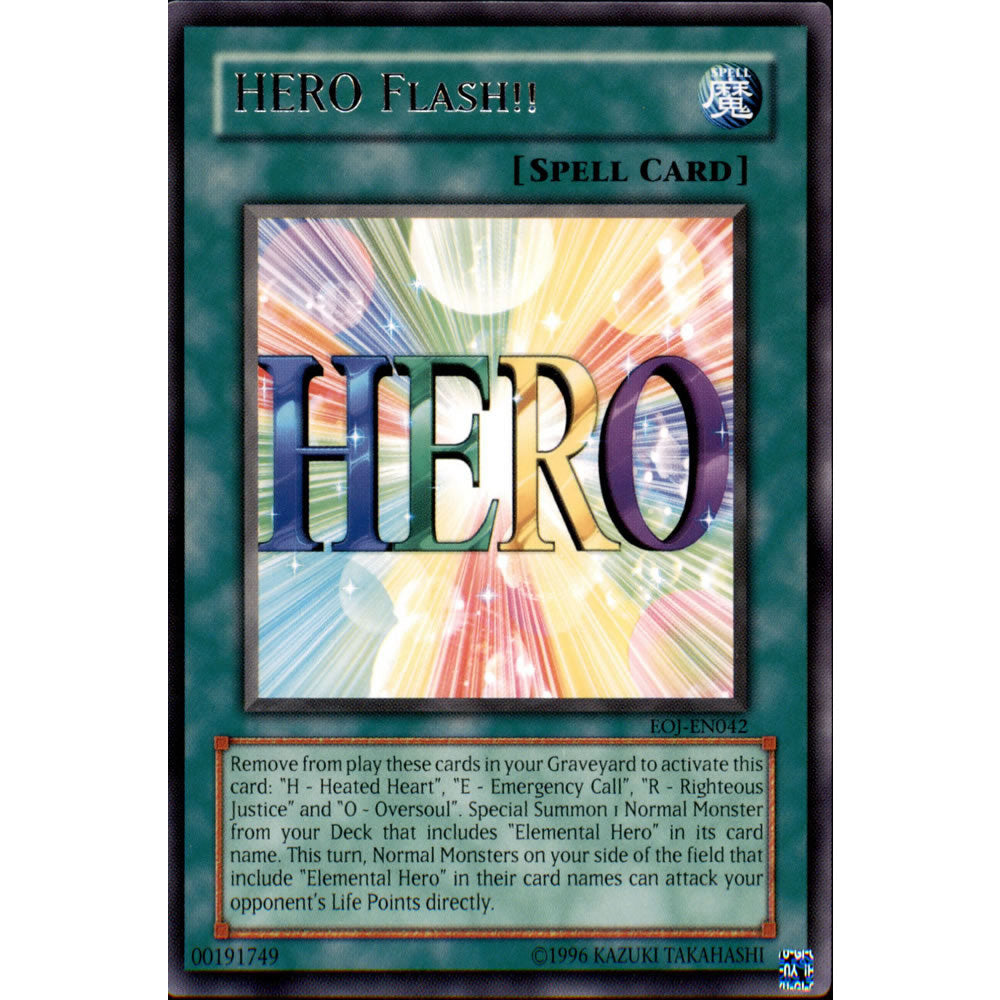 HERO Flash!! EOJ-EN042 Yu-Gi-Oh! Card from the Enemy of Justice Set