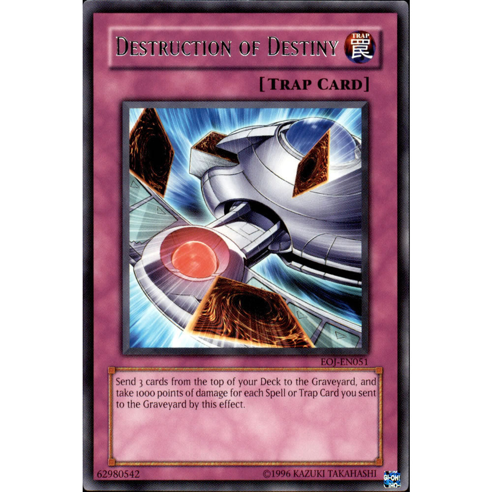 Destruction of Destiny EOJ-EN051 Yu-Gi-Oh! Card from the Enemy of Justice Set