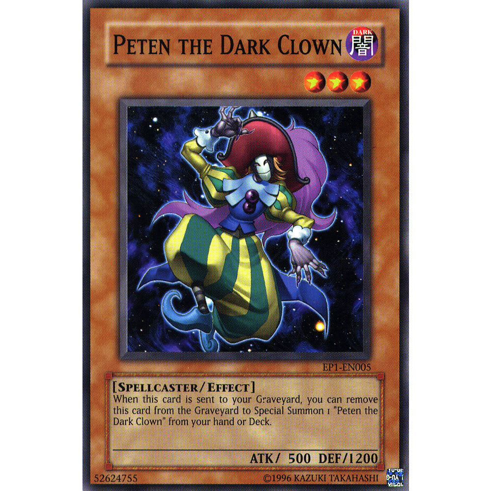Peten the Dark Clown EP1-EN005 Yu-Gi-Oh! Card from the Exclusive Pack Set
