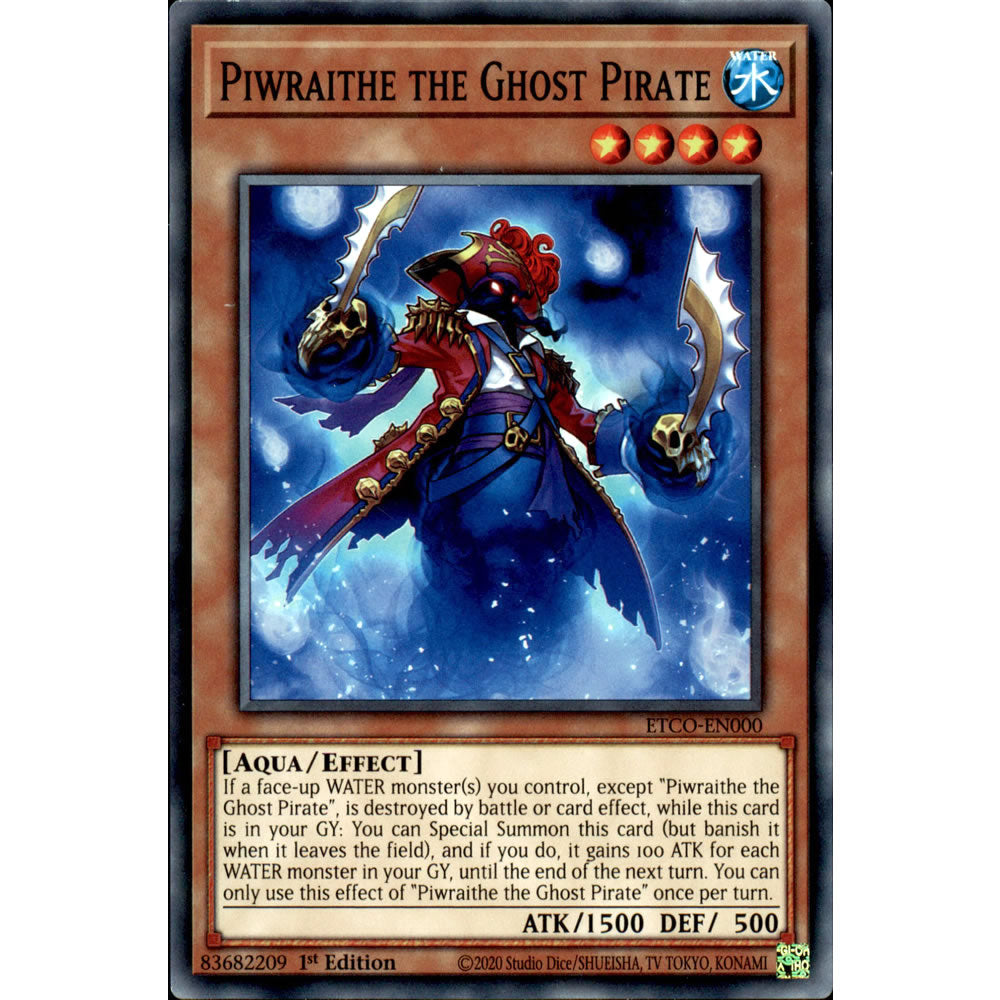 Piwraithe the Ghost Pirate ETCO-EN000 Yu-Gi-Oh! Card from the Eternity Code Set