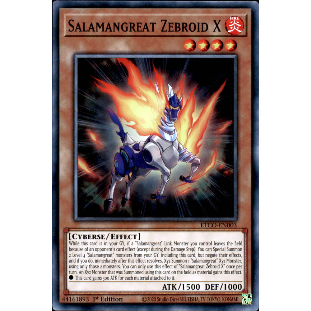 Salamangreat Zebroid X ETCO-EN003 Yu-Gi-Oh! Card from the Eternity Code Set