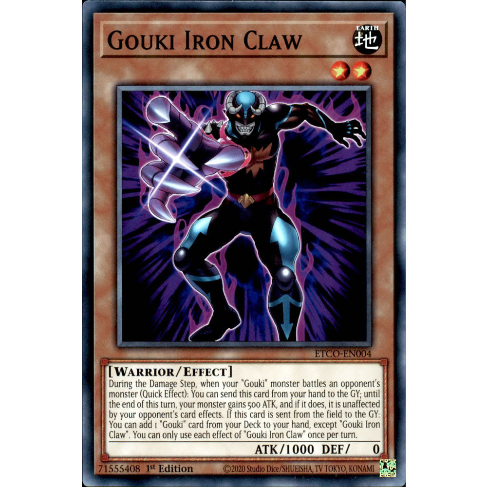 Gouki Iron Claw ETCO-EN004 Yu-Gi-Oh! Card from the Eternity Code Set