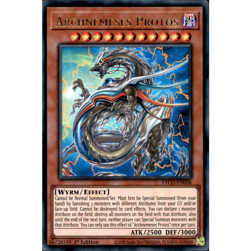 Archnemeses Protos ETCO-EN008 Yu-Gi-Oh! Card from the Eternity Code Set